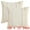 Beige, variant on Unique Bargains 2 Pcs Boho Modern Textured Pillow Cover Beige 18" x 18"