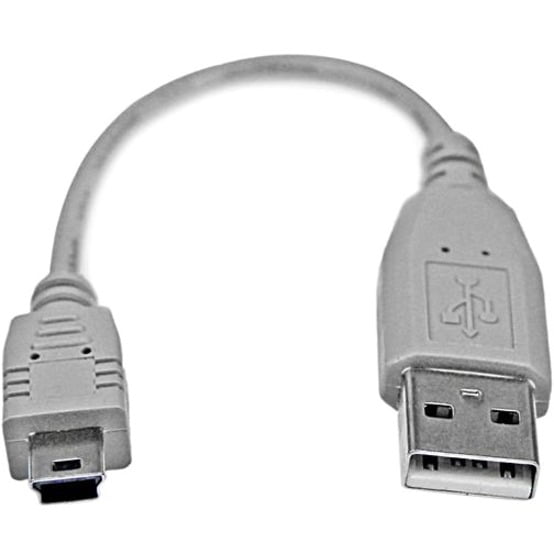 StarTech USB2HABM6IN 6in Mini USB 2.0 Cable A to Mini B