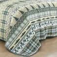 thumbnail image 5 of Chezmoi Collection Lake 3-Piece Southwestern Lodge Quilt Set King, Multicolor Pine Tree Fish Deer Explorer Mountain Printed Microfiber Lightweight Bedspread Set for All season, 5 of 9
