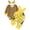 AB44 Yellow, variant on Tisuna Baby Unisex Playwear Outfits Set Stripe Print Long Sleeve Crew Neck Romper And Pants With Bee Headband Set Cute Fashion Girls Boys Festival Party Outfits Size 6-12 Months