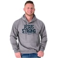 thumbnail image 4 of Jesus Strong Philippians 4:13 Bible Hoodie Sweatshirt Women Men Brisco Brands S, 4 of 5