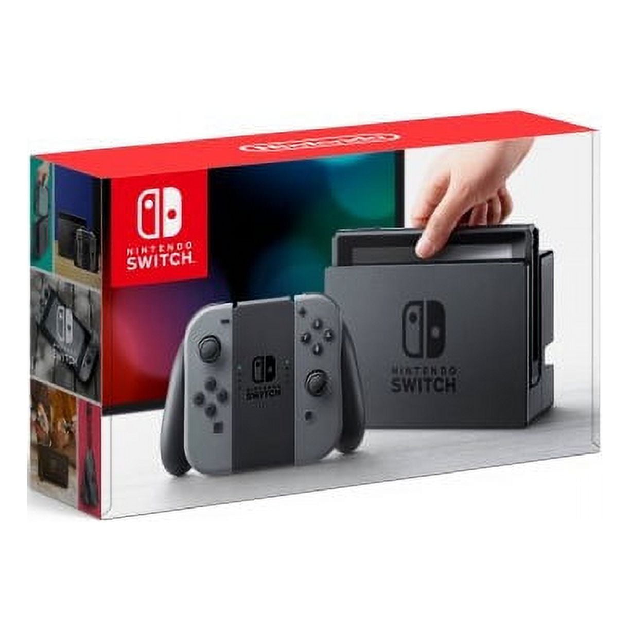 Restored Nintendo Switch 32GB Console with Gray Joy-con - HADSKAAAA (Refurbished)