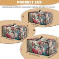 thumbnail image 6 of ZIATUBLES Hummingbird Peony Print Toaster Oven Dust Cover Fits Standard Ovens Machine Washable Polyester with Storage Side Pockets Foldable Appliance Protector Cover, 18.5" x 14.5" x 9", 6 of 8