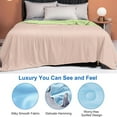 thumbnail image 6 of TUSANG Cooling Blankets for Hot Sleepers, Summer Blanket Thin Lightweight Breathable Soft Cooling Blankets for Bed Couch Sofa, Keep Cool for Night Sweats,Bed Blankets,Size 150*200cm, 6 of 7