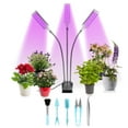 thumbnail image 1 of Image 144 Led 3-Head Grow Lights for Indoor Plants with Timer Function Red Blue Spectrum, 1 of 9