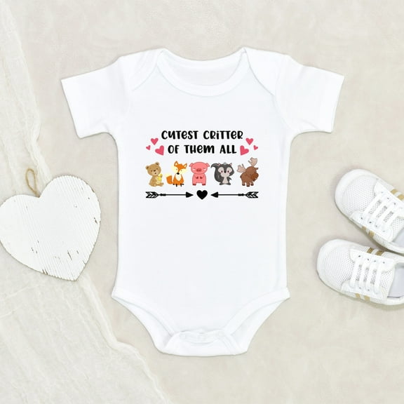 Newbabywishes - Cutest Critter Of Them All Pun Baby Clothes for Boys and Girls - Baby Clothing