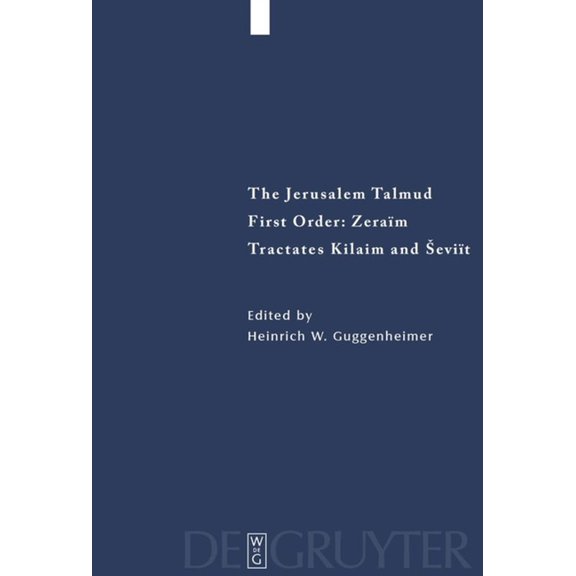 Studia Judaica Tractates Kilaim and Seviit, Book 20, (Paperback)