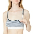 thumbnail image 3 of Playtex Nursing Seamless Racerback Wirefree Crop Bra White/Midnight Dream Stripe XL Women's, 3 of 6