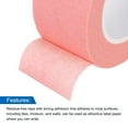 thumbnail image 4 of Uxcell 3Pcs 1 pulgada de ancho 14 yardas Cinta de enmascarar rosa para pintores para hogar y oficina, 4 of 7