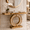 Gold, variant on Aukfa 43" Mirrored Console Table, O-Shaped Crystal Inlay Entryway Table with Beveled Edges,Silver