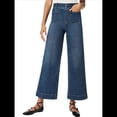 thumbnail image 1 of Jeans de Control de Abdomen Favoritos de las Mujeres, de Cintura Alta, Rectos, Elásticos Hasta los Tobillos, de Pierna , Acampanados y con Bolsillo de . Azul XL, 1 of 7