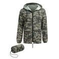 thumbnail image 4 of Coshow Men's Rain Jacket Waterproof Lightweight Packable Raincoat Pullover Windbreaker with Hood for Hiking Running, 4 of 6