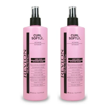 Revlon Realistic Curl Softly Activator Moisturizer Hair Spray 15 Oz ...