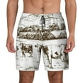 thumbnail image 2 of Goofa Cows Grazing On The Meadow 2 Printed Men's Swim Trunks Board Shorts Quick Dry Mens Swimming Trunks with Compression Liner,Breathable Fit Hawaii Beach Shorts-XX-Large, 2 of 9