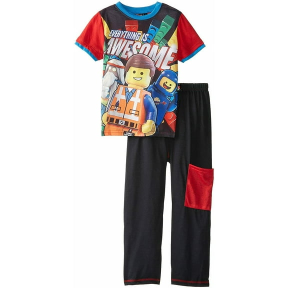 Lego Movie 2 PC Short Sleeve Pajama Set Boy Size 8