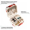 thumbnail image 2 of Christmas Travel Portable Square Jewelry Box - Bracelet Holder and Jewelry Stand - Ideal for Rings, Earrings, Necklaces, and Bracelets - Suitable for Girls and Women, 2 of 6
