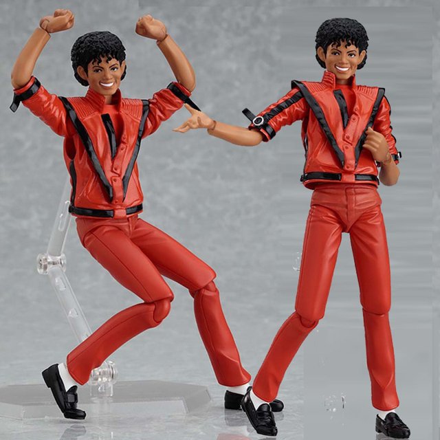 Michael Jackson Action MJ Thriller Action Figure Figma 096 Toys Christmas Gift Character Role heqiyong LED