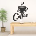 thumbnail image 1 of Una taza de calcomanía de pared de café caliente, pegatina de pared, decoración de pared moderna, 1 of 4