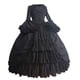thumbnail image 2 of Gibobby Vestido Elegante mujer Vintage corte gótico cuello cuadrado Patchwork vestido(Negro, XXXL), 2 of 2