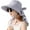 Gray, variant on Womens Sun Hat UPF 50+ Wide Brim Gardening Hat with Neck Flap