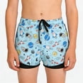 thumbnail image 2 of Odeerbi 5-14 Años Niños Lindos Pantalones de Natación Con Compresión Forrado Pantalones Cortos de Playa Secos Rápidos Con Bolsillos Pantalones Cortos de La Cintura Elástica, 2 of 6