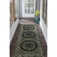 thumbnail image 3 of LR Home Clio 2'3" x 6'9" Gray/Black Medallion Wool Indoor Runner Area Rug, 3 of 5