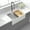 White, variant on Izzovium 30 Inch White Fireclay Farmhouse Sink, 30"x20"x10" Single Bowl Workstation Kitchen Sink with Reversible Apron Front, Cutting Board & Accessories, Heat-Resistant Ceramic