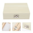 thumbnail image 3 of KAKOWELY Wooden Microscope Slide Box Wooden Microscope Slide Holder Container 25 Slots,5.12"X4.25"X1.38", 3 of 5