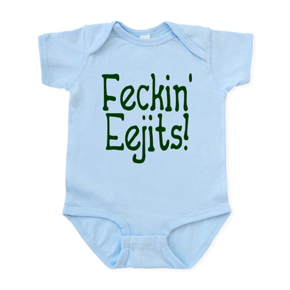 CafePress - Feckin' Eejits! Infant Bodysuit - Baby Light Bodysuit, Size Newborn - 24 Months