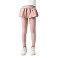 thumbnail image 2 of Girls Leggings with Ruffle Skirt Cotton Tutu Pants Stretchy Skirt Leggings Footless Tights for Toddler Kids 3-12 Years, 2 of 9