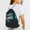 thumbnail image 6 of XMXT Waterproof Gym Bag, Eat Sleep Game Two Color Print Blue Drawstring Backpack for Men, m Black, 6 of 8