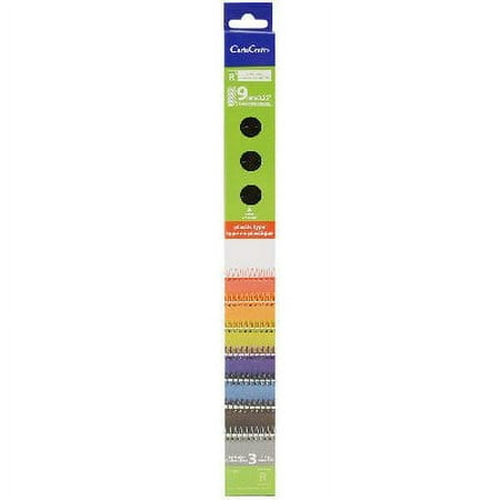 Ring Ring Binding System Spiral Rings 9mm 12 Inch 3/Pkg-Plastic Bi