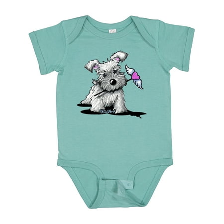 

Inktastic Schnauzer with Heart Gift Baby Boy or Baby Girl Bodysuit
