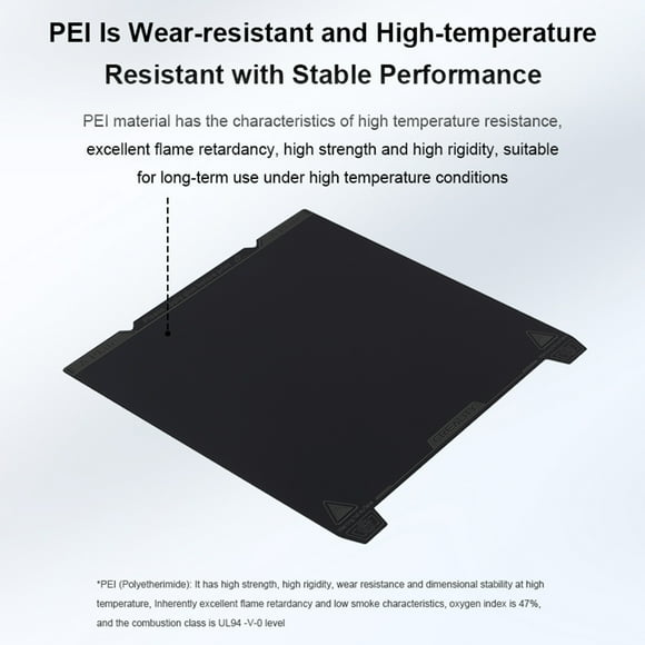 Creality K1 Max Smooth PEI Build Plate Kit Flexible Spring Build Platform with Soft Magnetic Sticker Easy to Remove Model with Flat Surface Double Handles Design Excellent Heat Resistance H