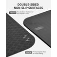 thumbnail image 6 of CAMBIVO Yoga Mat 6mm, 6'x 4' Extra Wide Workout Mat for Men Women, Large Exercise Mats for Home Workout, Pilates, Black, 6 of 8