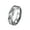 6mm Silver, variant on 4mm Tungsten Carbide Wedding Band Ring with Imitated Meteorite for Men Women Beveled Edge Silver Size 11
