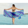 thumbnail image 4 of HAPPY BAY Women's Bikini Wraps Beach Wrap Sarong Swimwear Cover up Skirt Bathing suit Swimsuit Pareo Coverups for Women One Size Admiral, Floral, 4 of 4