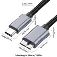 thumbnail image 3 of Type C to USB 12Pin Data Cable 5V3A Fast Charging Cord Wire Support Data Transfer for Headphones, Cameras, Game Consoles, 3 of 4