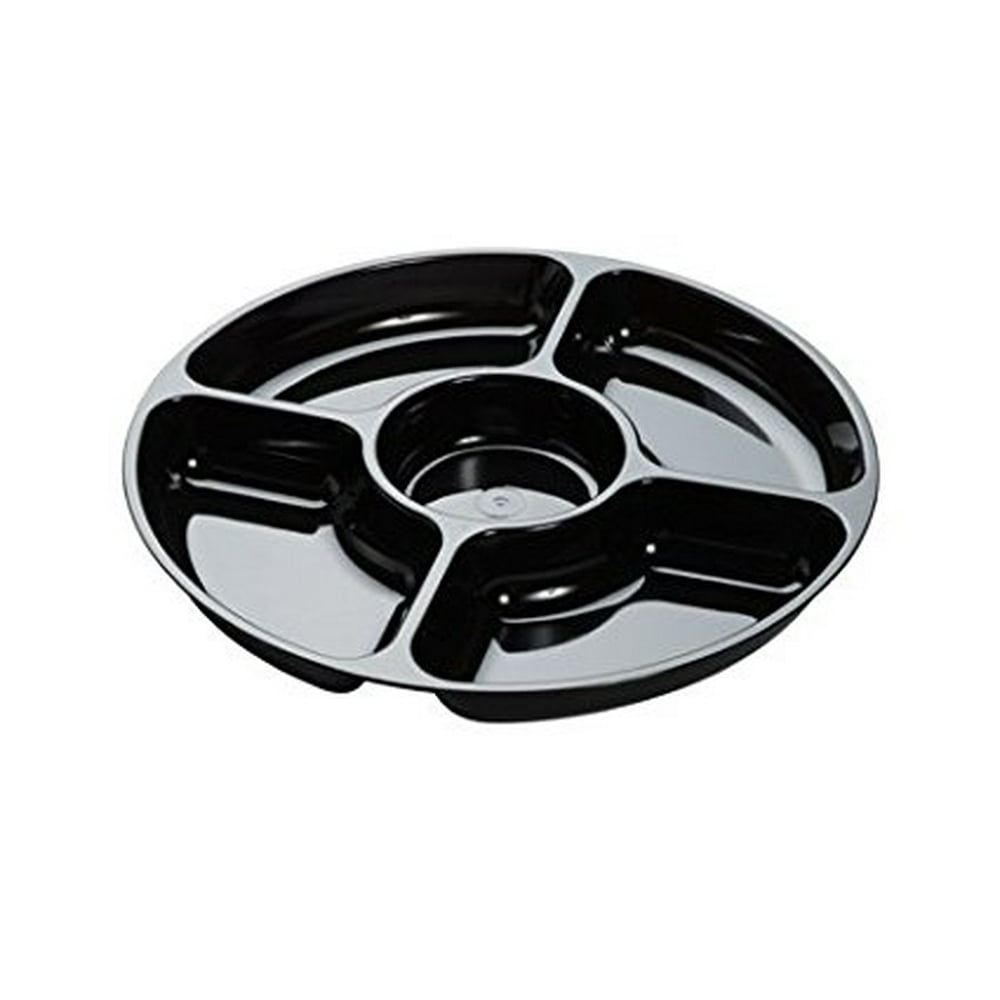 3506BK, 12Inch Platter Pleasers Black Plastic Round