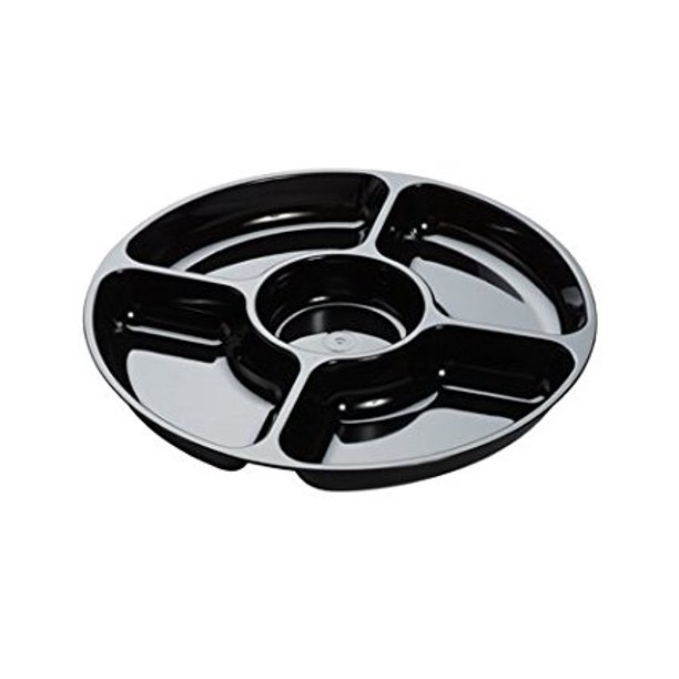 3506BK, 12Inch Platter Pleasers Black Plastic Round