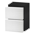 thumbnail image 1 of Reemplazo de filtro HEPA HPA200 compatible con purificador de aire Honeywell HPA200 serie HRF-ARVP200 HPA200 HPA201 HA202 HPA204 HPA250 HPA5200 2 HEPA R y 4 prefiltros de carbono precortados A, 1 of 7