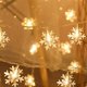 thumbnail image 4 of Cadena de luces, 2 m, 20 LED, alimentación USB, copo de nieve, cadena de luces LED, luces LED probadas profesionalmente, 4 of 8