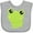 AC-Heather Grey, variant on Inktastic Cute Frog, Little Frog, Baby Frog, Green Frog Boys or Girls Baby Bib