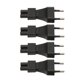 thumbnail image 2 of 4 piezas Enchufe europeo macho a IEC320 C5 Adaptador de corriente 2,5 A 250 V Plug and Play Enchufe europeo 100‑250 V, 2 of 10