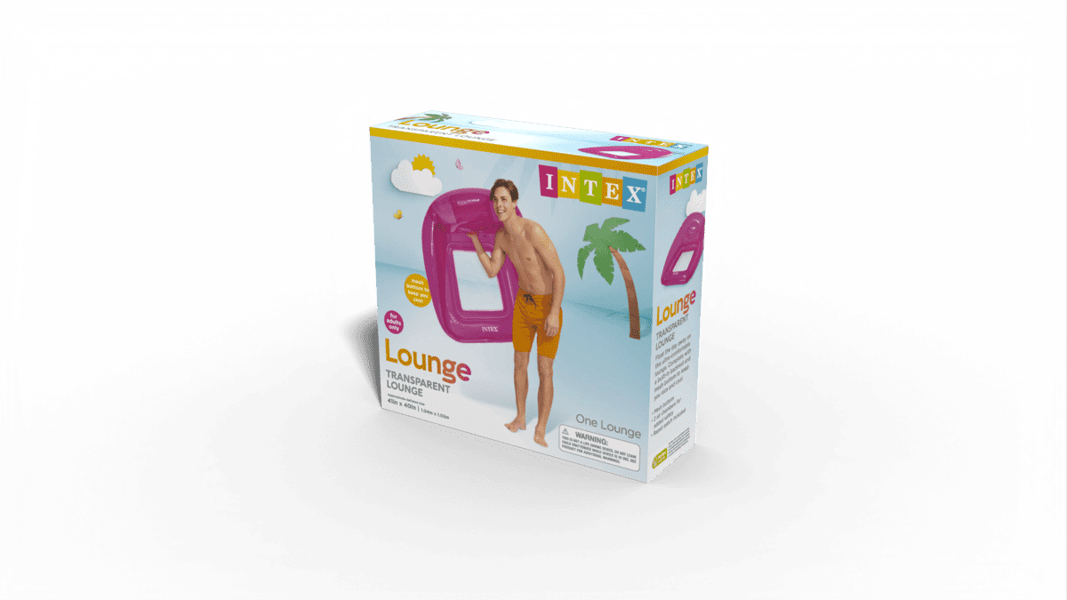 Intex Transparent Lounge - Pink