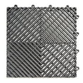 thumbnail image 1 of RaceDeck Conception à Nervures Ouvertes à Circulation Libre, Carreau de Plancher de Garage Modulaire Durable à Emboîtement (Lot de 48), Graphite, 1 of 4