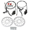 thumbnail image 3 of Bike Disc Brake Set, Sensitive Hydraulic Disc Brake Kit Aluminum Alloy Caliper  For Electric Bikes Black, 3 of 8