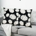 thumbnail image 5 of Halloween Pumpkin Fall Throw Pillow Covers 18x18 Inch Autumn Cushion Covers with 3D Embroidery Soft Plush Pillow Cases for Sofa Couch Living Room Bedroom Farmhouse Thanksgiving Halloween, 5 of 7