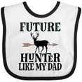 thumbnail image 3 of Inktastic Hunting Future Hunter Like Dad Boys or Girls Baby Bib, 3 of 4