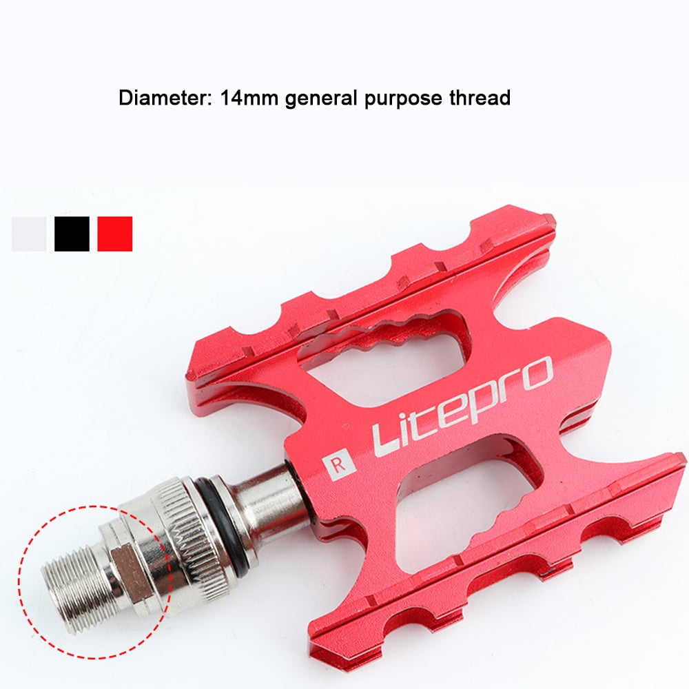 Litepro Quick Release Bicycle Pedal Folding Bikes Aluminum Alloy Bearing Pedal Refitting Accessories Road Bicycle Pedal Walmart